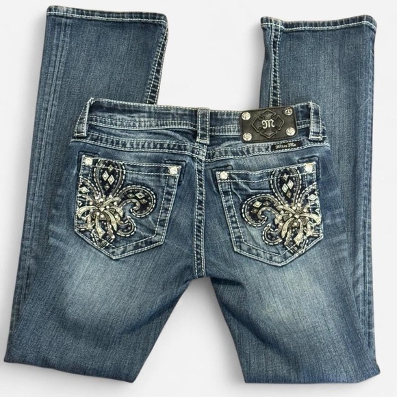 Miss Me Denim - MISS ME | Y2K Embellished Low-rise Bootcut Cowgirl Glam Jeans | Size 26